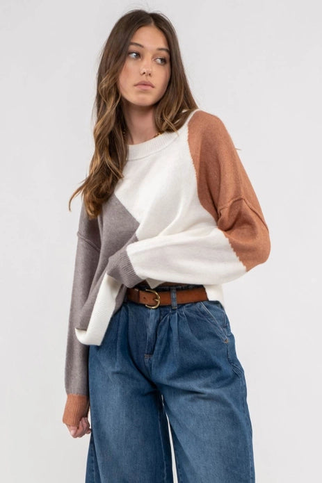 Diagonal Sienna Sweater