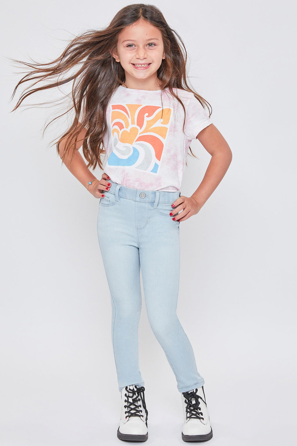 Toddler Girl Faux Front Skinny Jeans