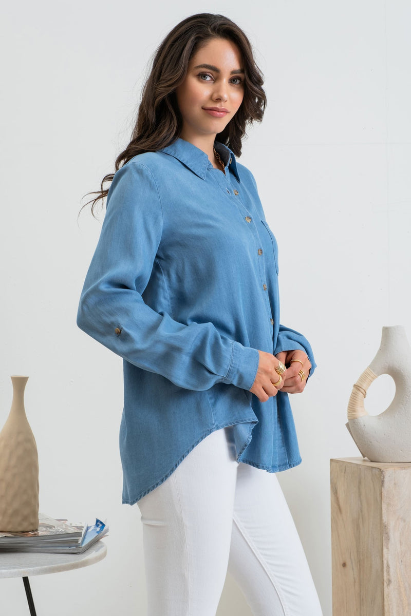 Chambray Button Up