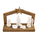 White Christmas Nativity Set