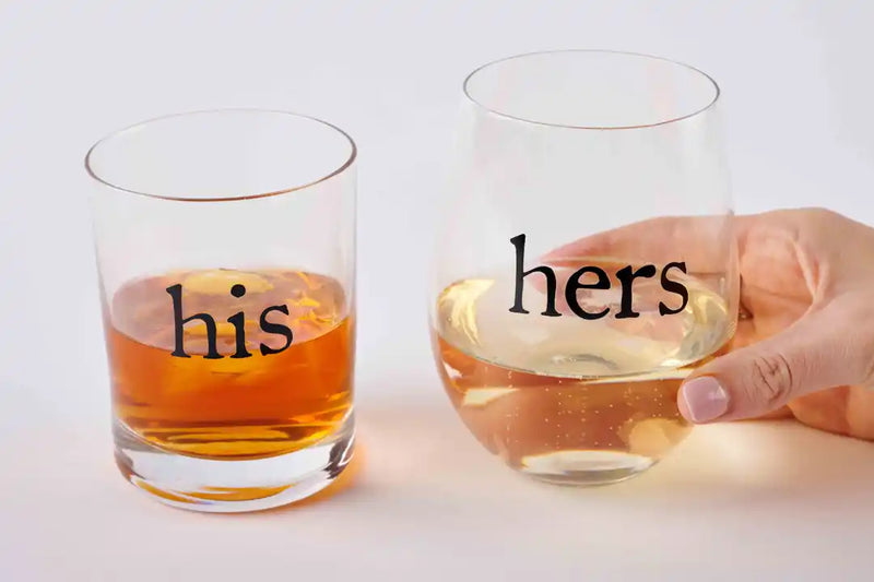 His & Hers Glass Set
