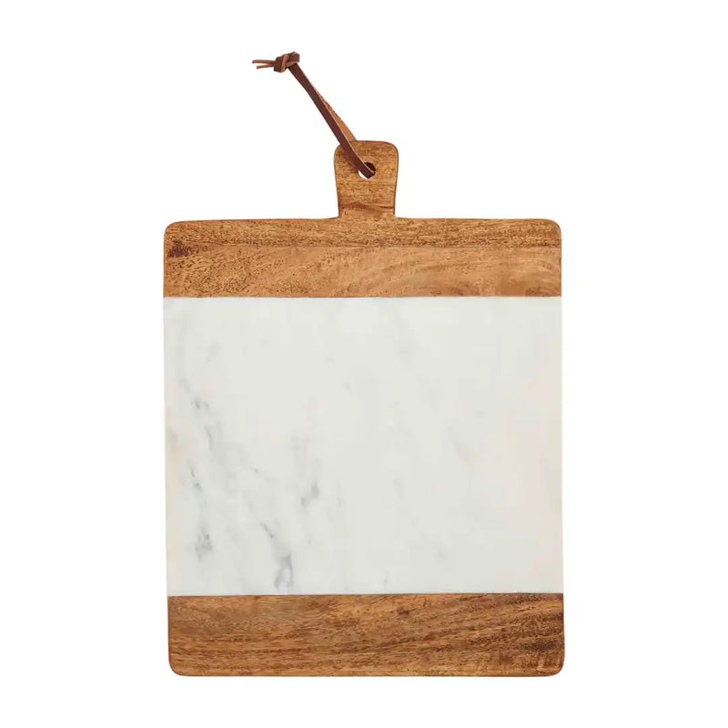 Square Marble & Wood Board