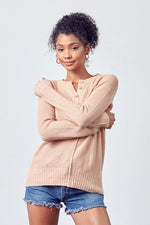 Henley Knit Sweater