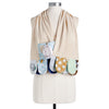 Mommy & Me Activity Scarf - Tan and Blue