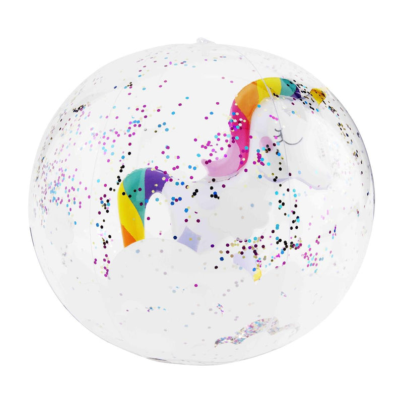Unicorn Glitter Beach Ball