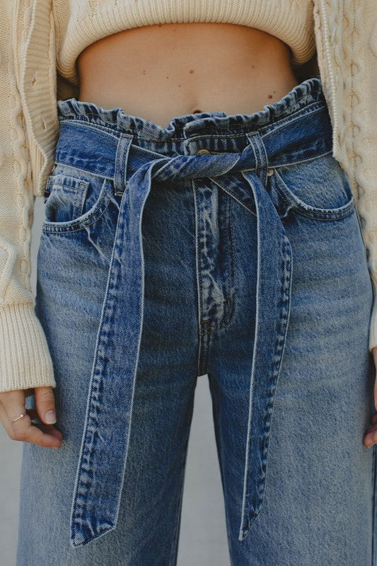 Christine Paperbag Belt Jeans