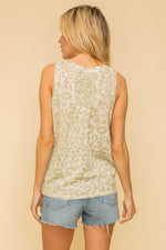Sage and Brown Leopard Tank