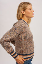 Tri-Tone Stripe Sweater