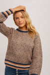 Tri-Tone Stripe Sweater