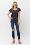 Chopped Hem Relaxed Jeans