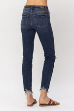 Chopped Hem Relaxed Jeans