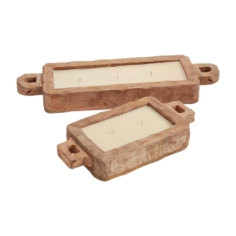 Wood Tray Candles