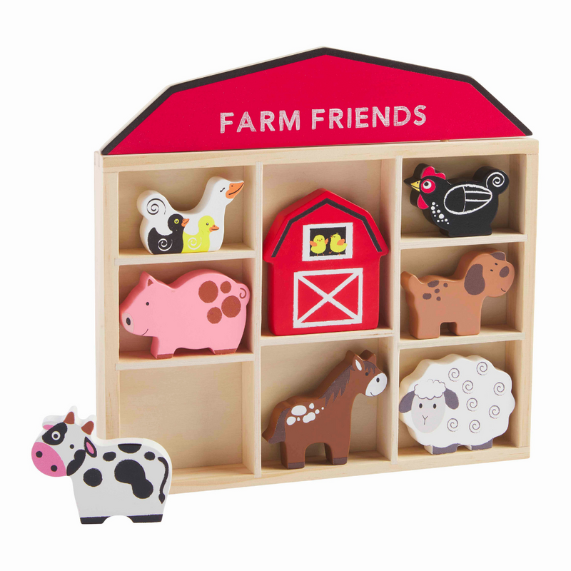 Wood Farm Animal Set